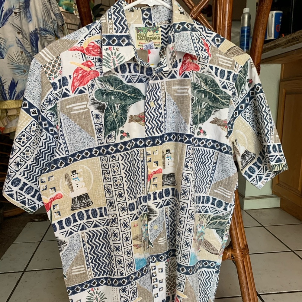 1998 Vintage Reyn Spooner Mele Kalikimaka Shirt